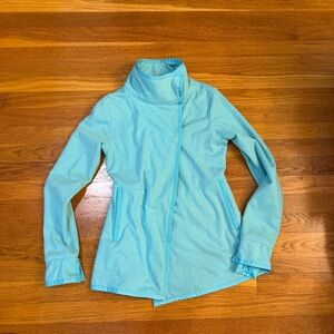Ivivva (Lululemon kids) Big Business Jacket Coat Turquoise Blue - Girls Size 12
